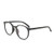 Gudzws Retro Big Round Frame Anti Blue Light Glasses Work for Wide Face Unisex