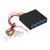 Yencoly Fan Controller- 4 Channel Computer Fan Speed  and  Temperature Controller Heat Reducing for PC with Blue LED Cool pc Fan Controller