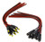 Lheng 10 Pairs DC Power Pigtail Cable, 12V 5A Male & Female Connectors for CCTV Security Camera and Lighting Power Adapter