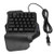 One-Handed Mechanical Keyboard-Mechanical Gaming Keyboard with RGB LED Backlit-Support Wrist Rest- USB Wired Gaming Keyboard for Gaming-for Win2000 / Win XP/Win ME/Vista / Win7 / Win8