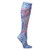 Celeste Stein Mild Compression Knee High Stockings- Wide Calf -Turquoise Paisley