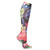 Celeste Stein Mild Compression Knee High Stockings- Wide Calf - Black Hawaiian
