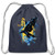 Harry Potter House Ravenclaw Raven Cotton Drawstring Bag- navy