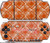 Sony PSP 3000 Decal Style Skin - Wavey Burnt Orange