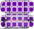 Sony PSP 3000 Decal Style Skin - Squared Purple