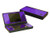 Purple Chrome Mirror Vinyl Decal Faceplate Mod Skin Kit for Nintendo DSi -DSi- Console by System Skins