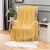 Throw Blanket for Couch Textured Knitted Blanket with Tassels Cozy Woven Boho Yellow Bed Blanket for Sofa Bed Chair Diamond Pattern 50x60 Inches MIULEE
