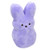 Easter Rabbit Stuffed Animal Peeps Bunny Plush Toys Kawaii Cute Bunny Plush Doll Kids' Plush Toy Pillows Birthday Gift 15cm Purple