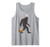 Funny Bigfoot Easter Design with Easter Basket and Bigfoot Tank Top