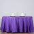 Tableclothsfactory Purple 132inch Round Polyester Tablecloth