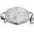 Comfortable Windproof mask?Zodiac?Western Chart with All Signs Aries Virgo Leo Taurus Libra Mystique Fate Calendar-Multicolor?Printed Facial decorations for adult