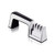 KitchenQueen Knife Sharpener Sharp Kitchen Knife with Easy Grip Handle for Sharpening Straight Edge and Serrated Knives (Silver)