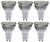 MODOAO 4W GU10 LED Bulbs- Dimmable Spot Light Bulb-Recessed Lighting-110 Volts 30 Degree Beam Angle- 40W Halogen Bulbs Equivalent-400LM-3000K Warm White 6 Pack