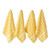 DII Basic Terry Collection Windowpane Dishtowel Set- 16x26- Yellow 4 Piece