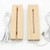 CDIYTOOL 6 inch Rectangle Display Pedestal- Rectangle Led Lights Display Base- Crystal Wooden Lighted Base Stand for Crystal Display Glass Art Pedestal Paperweighs -2 Pack-Warm Light-