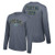 Elite Fan Shop Notre Dame Fighting Irish Men's Dark Heather Back Long Sleeve Tee- Medium
