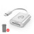 USB C SD Card Reader, AZLink USB Type C Memory Card Reader Adapter Support OTG - SD, TF, Micro SD, SDXC, SDHC, MMC, RS-MMC, Micro SDXC, Micro SDHC, UHS-I for Mac, Windows, Linux, Android