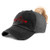 Womens Ponytail Cap Fire Fighter Lifeline A Embroidery Cotton Distressed Trucker Hats Strap Closure Black