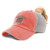 Womens Ponytail Cap Firefighter Fireman Wife B Embroidery Cotton Distressed Trucker Hats Strap Closure Coral