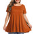 BELAROI Women's Short Sleeve Tunic Tops Plus Size Summer T Shirt for Leggings-2X-Dark Orange-