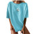 fine_fine Women's Tops Summer T Shirts Casual Printing Short Sleeve O-Neck Casual Pullover Tops Blouse