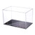Cabilock Clear Acrylic Display Case Assemble Countertop Box Cube Organizer Stand Protection Showcase for Action Figures Toys -Horizontal Style-