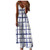 Womens Summer V Neck Long Dress Wrap Vintage Floral Print Dress Sleeveless Flowy Boho Beach Long Dress White