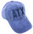 Custom Monogrammed ATX AustinBergstrom International Airport Code Baseball Hat -Pigment Dyed Royal with Navy Thread-