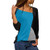 Women Casual Patchwork Color Block Crewneck Long Sleeve T-Shirt Blouse Top Blue