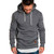 Mens Long Sleeve Autumn Winter Casual Sweatshirt Hoodies Tops Tracksuits Pullover -5X- Dark Gray-