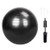 65cm Explosion-Proof Thicken Yoga Ball Smooth Surface for Gym and Household- Black