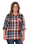 UG Apparel NCAA Auburn Tigers Boyfriend Plaid- Navy/Orange- 3X