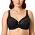 DELIMIRA Women's Minimizer Full Coverage Plus Size Lace Unlined Underwire Bra Black 44H