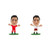 SoccerStarz Robert Lewandowski Combo Pack -2 Pieces- - Includes Poland  and  Bayern Munich Figures -2 inches Tall-
