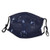 Teens Dust Washable Reusable Filter and Mouth Warm Windproof Cotton Face Sky Star Map With Geometric Circle Space Night Horoscopes Chart Dark