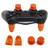 L2 R2 Trigger Extenders Buttons Thumbstick Caps Kit for PS4 Controller Orange