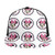 Minnie Mouse Adjustable Snapback Hats Men's Women's Hip-Hop Flat Bill Baseball Caps