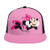 Minnie Mouse Adjustable Snapback Hats Men's Women's Hip-Hop Flat Bill Baseball Caps