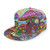 Adults Teens Snapback Flat Bill Brim Cap- Colorful Magic Mushroom Trippy Drawing Hippie- Cool Hip Hop Hat Trucker Sun Hat Breathable Adjustable Baseball Caps