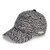 Laurel Burch Black and White Zig Zag Print Baseball Hat