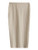 SheIn Women's Basic Plain Stretchy Ribbed Knit Split Full Length Skirt Apricot Small