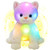 SpecialYou Light up Stuffed Cat Soft Plush Kitty Toy LED Stuffed Animals with Colorful Night Lights Glowing Gift for Kids Boy Girl on Birthday Holiday- 10''
