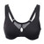 DELIMIRA Women's Front Closure Racerback Underwire Full Coverage Unlined Bra Black 44DD