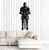 Vinyl Wall Decal Medieval Knight Boy Room Warrior Stickers Murals Large Decor -ig4912- Purple