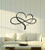 Vinyl Wall Decal Love Forever Heart Symbol of Infinity Stickers Large Decor -2960ig- Black