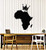 Large Vinyl Wall Decal Africa Map African Continent Crown Home Decoration Stickers Mural -g2065- Black Large Vinyl Wall Decal Africa Map African Continent Crown Home Decoration Stickers Mural -g2065- Black