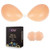 Niidor Adhesive Bra Strapless Sticky Invisible Push up Silicone Bra for Backless Dress with Nipple Covers Nude -B Cup-