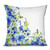 Onete Throw Pillow Cover Watercolor Flower Motley Floret Motifs Splash Anemone Iris Revival Nature Blue Yellow Pillowcase Home Decor 20x20 Inches Cushion Case for Bedroom Sofa Living Room