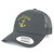 Armycrew Flexfit Oversize XXL Captain Anchor Logo Embroidered Retro Trucker Mesh Cap - Charcoal - 2XL