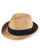 FURTALK Fedora Straw Sun Hat for Men Women Foldable Roll Up Short Brim Trilby Hat Panama Beach Hat UPF 50Plus -Khaki- Large-